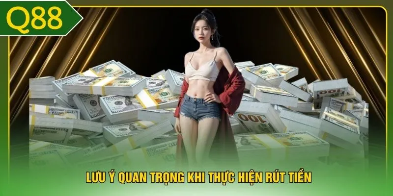Lưu ý quan trọng khi thực hiện rút tiền